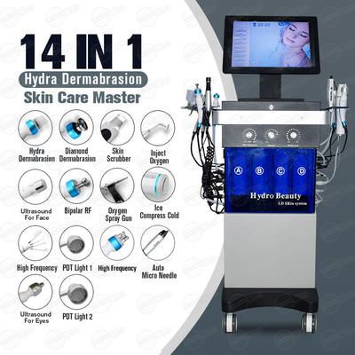 14 em 1 máquina facial do oxigênio sem contato, Diamond Dermabrasion Machine