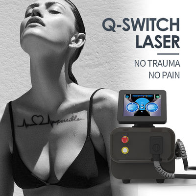 532 equipamento da remoção da tatuagem do laser do interruptor do nanômetro 1064 nanômetro Q continuamente por 18 horas