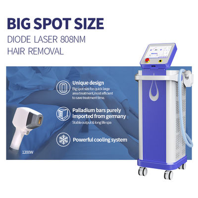 Poderosa depilação a laser de 808 nm indolor permanente para salão