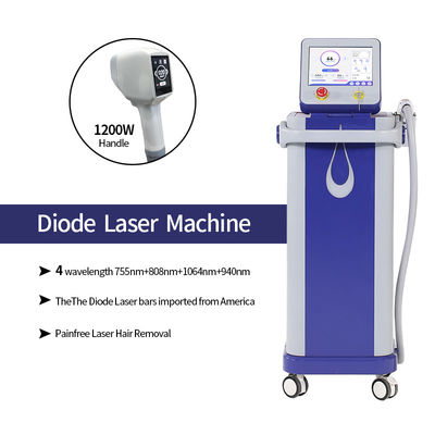 Máquina refrigerando confortável permanente indolor profissional da remoção do cabelo do laser do diodo