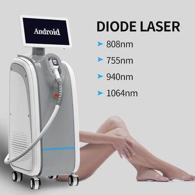 Máquina de remoção de cabelo a laser de diodo de 120W 808nm indolor