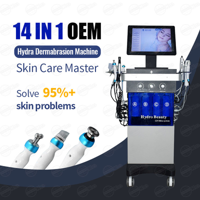 Tratamento facial da pele da máquina do hidro oxigênio não invasor