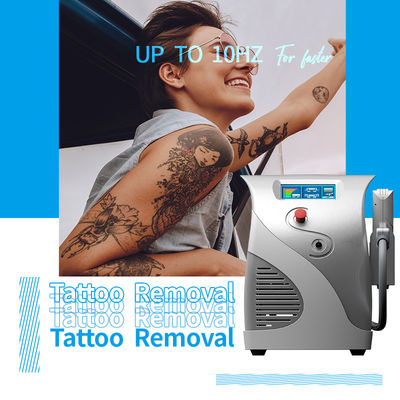 Equipamento de remoção de tatuagens a laser Nd Yag com Q-Switch ajustável de 1 a 10 Hz