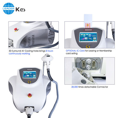 Máquina permanente 650nm da remoção do cabelo do laser do IPL do corpo completo - 950nm