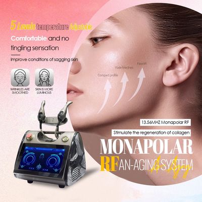 Máquina de cuidados faciais 13Mhz Lifting de pele Tecnologia RF Máquina de beleza