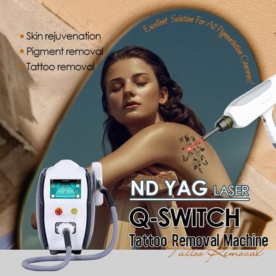 Q Switch ND YAG dispositivo de remoção de tatuagens a laser 3 tipos de peeling de carbono