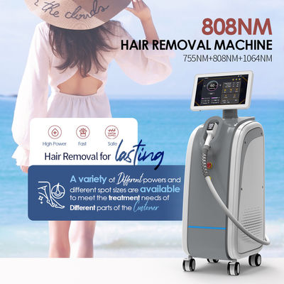 Máquina de remoção de cabelo a laser de diodo OEM 1200W 2400W Máquina a laser