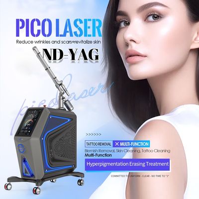 Remoção de pigmentação de alta potência Pico Laser 1064 Nm 532 Nm Manchas reais